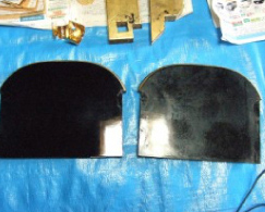 漆を磨いて艶を取り戻します。