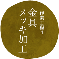 作業工程4金具メッキ加工