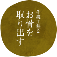 作業工程2お骨を取り出す